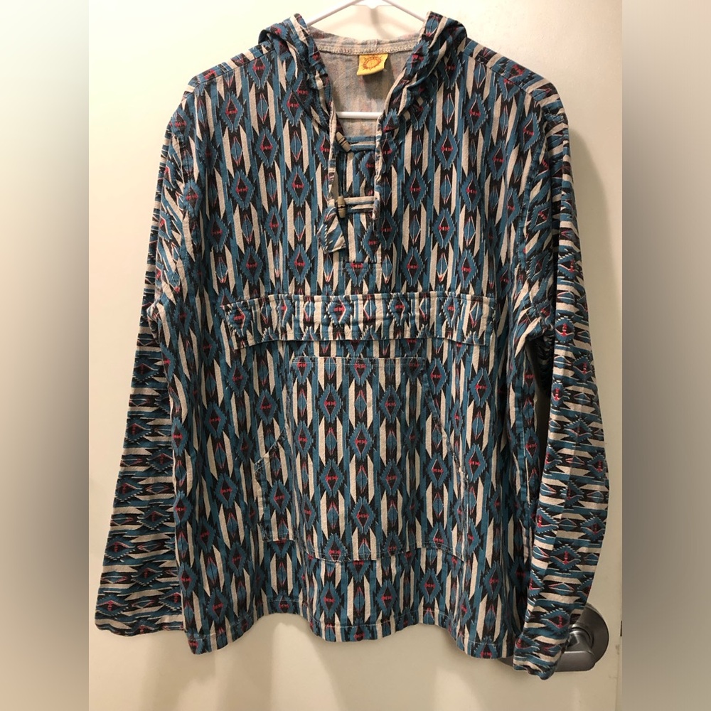 BAJA HOODIE, Surfer, Skate wear by KARMA CIRCLE hooded tunic.